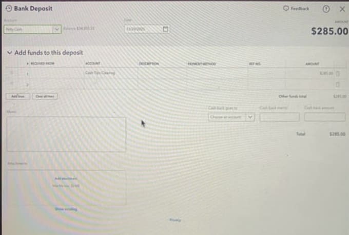 quickbooks bookkeeping and bank reconciliation